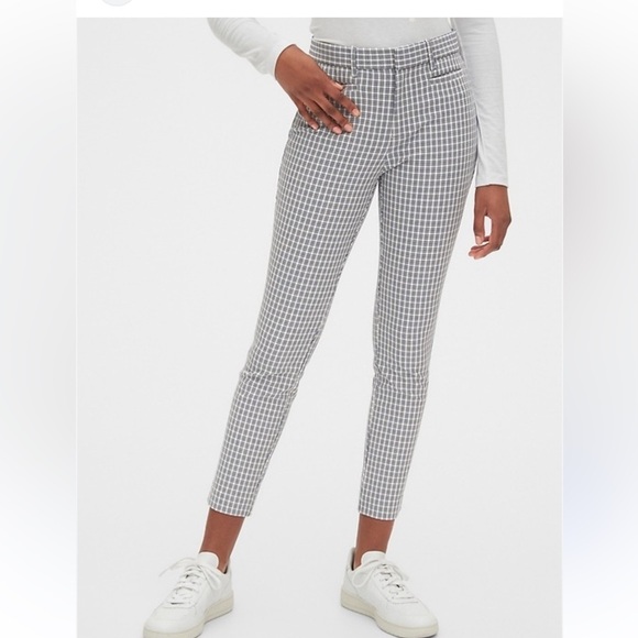 GAP Pants - Gap Crepe Skinny Ankle Plaid Pant Women’s 6 Tall Workwear Office Business Casual
